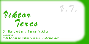 viktor tercs business card